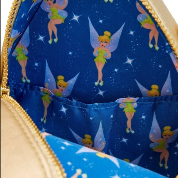 Retired Disney Loungefly Stitch Shoppe Peter Pan Tinker Bell Lantern Crossbody - Picture 10 of 15